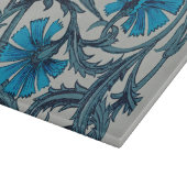 ヴィンテージブルーアンティークフラワーアーツ素朴 カッティングボード (角)