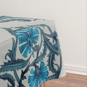 ヴィンテージブルーアンティークフラワーアーツ素朴 テーブルクロス (インサイチュ)