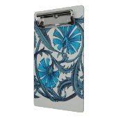 ヴィンテージブルーアンティークフラワーアーツ素朴 ミニクリップボード (アングル2)