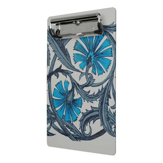 ヴィンテージブルーアンティークフラワーアーツ素朴 ミニクリップボード (アングル2)