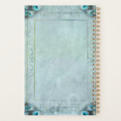 ヴィンテージブルーアンドピーコックフェザープランナー プランナー手帳 (裏面)