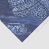 ヴィンテージブルーアーキテクチャスケッチの分離 薄葉紙 (詳細)