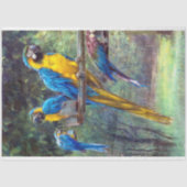 ヴィンテージブルーイエローマクズデクページティッシュペーパー 薄葉紙 (正面)