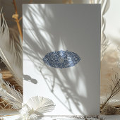 ヴィンテージブルーウィリアムモリス結婚スタイル 招待状