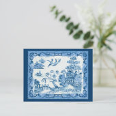 ヴィンテージブルーウィロー ポストカード (スタンド正面)