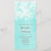 ヴィンテージブルーウェディングプログラム プログラム (正面)