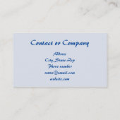 ヴィンテージブルーウッドフレーム 名刺 (裏面)