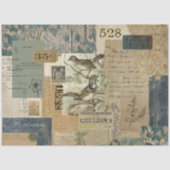 ヴィンテージブルーエフェメラデクページ 薄葉紙 (正面)