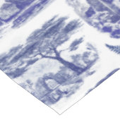 ヴィンテージブルーエレガントカントリーパストラルトワール テーブルクロス (アングル)