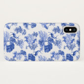 ヴィンテージブルーエレガントディアキツネカントリートワール Case-Mate iPhoneケース (裏面(横))