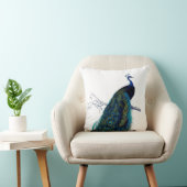 ヴィンテージブルーエレガントピカラフルーコック クッション (椅子)