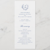 ヴィンテージブルーエレガントフローラジュエフラットプログラム プログラム (正面)