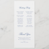 ヴィンテージブルーエレガントフローラジュエフラットプログラム プログラム (裏面)