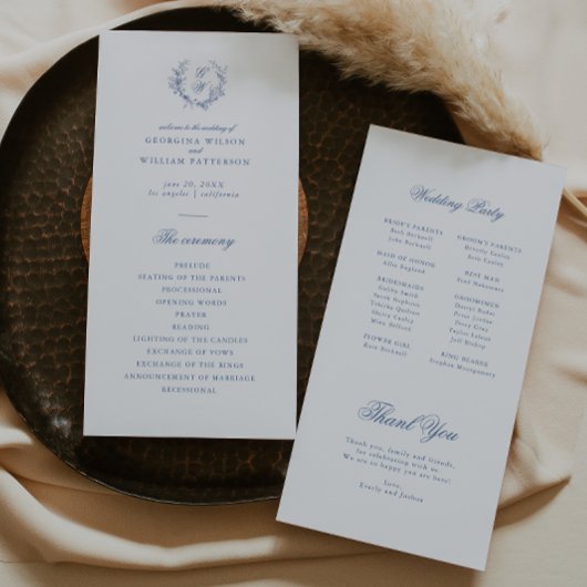 ヴィンテージブルーエレガントフローラジュエフラットプログラム プログラム