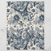 ヴィンテージブルーエレガントフローラトイレフルーリー (裏面)