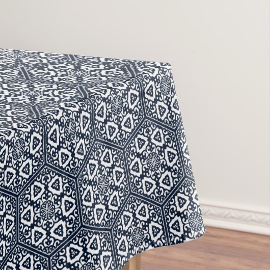 ヴィンテージブルーオスマントルコトレーサーグラフィック テーブルクロス (インサイチュ)