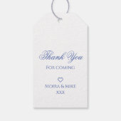 ヴィンテージブルーオランダチノイスリーウィンドミルウォーター色 ギフトタグ (裏面)