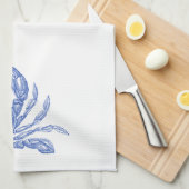 ヴィンテージブルーカクールニカスタムビーチ キッチンタオル (四つ折り)