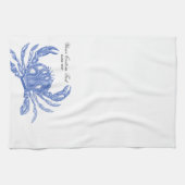 ヴィンテージブルーカクールニカスタムビーチ キッチンタオル (横)