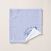 ヴィンテージブルーカニ – ソフ   ト薄紫  バスタオルセット (ウォッシュタオル)