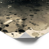 ヴィンテージブルーカータイムレス自動車芸術 ポスター (角)