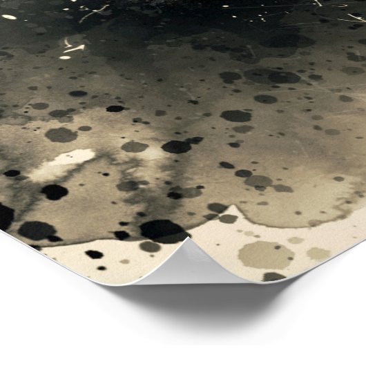 ヴィンテージブルーカータイムレス自動車芸術 ポスター (角)