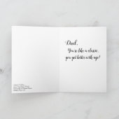 ヴィンテージブルーカー – Happy Father's Day Card カード (内部)