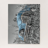 ヴィンテージブルーカーin草原 ジグソーパズル (縦)