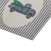 ヴィンテージブルークリスマスツリーのトラック切断板 カッティングボード (角)