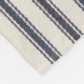 ヴィンテージブルークリスマスツリートラックラージブランケット フリースブランケット (角)