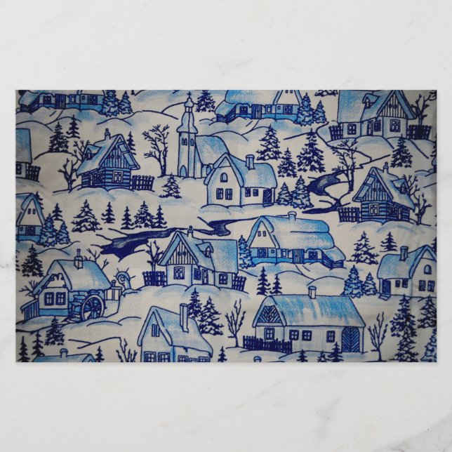 ヴィンテージブルークリスマスホリデービレッジ (正面)