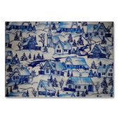 ヴィンテージブルークリスマスホリデービレッジ テーブルナンバー (裏面)