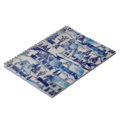 ヴィンテージブルークリスマスホリデービレッジ ノートブック (左側)