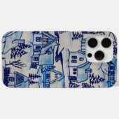 ヴィンテージブルークリスマスホリデービレッジ Case-Mate iPhoneケース (裏面 (横))