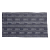 ヴィンテージブルーグランジアメリカ国旗のデュアルパターン 枕カバー (裏面-左)