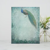 ヴィンテージブルーグリーンピーコック紙 (スタンド正面)