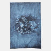 ヴィンテージブルーグレーププラスター キッチンタオル (縦)