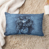 ヴィンテージブルーグレーププラスター ランバークッション (ブランケット)