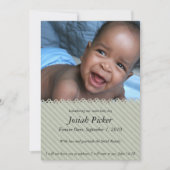 ヴィンテージブルーグレー 招待状 (正面)