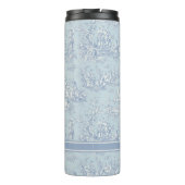 ヴィンテージブルーグレーtoile de jouy printed タンブラー (裏面)