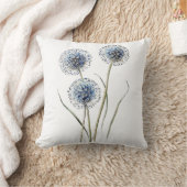 ヴィンテージブルーグローブティスルイラストレーション クッション (ブランケット)