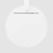 ヴィンテージブルーサンタ オーナメント (裏面)