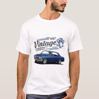 ヴィンテージブルーシェベル Tシャツ