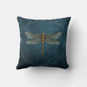 ヴィンテージブルーシチュラルミスティックトンボ クッション (裏面)