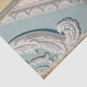 ヴィンテージブルーシャビー広告ズレースコラージュ 薄葉紙 (詳細)