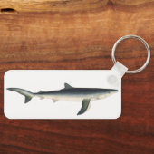 ヴィンテージブルーシャーク、水中競技海マリンライフ キーホルダー (正面)