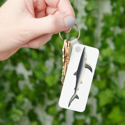 ヴィンテージブルーシャーク、水中競技海マリンライフ キーホルダー (手)