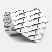 ヴィンテージブルーシャーク、水中競技海マリンライフ ネクタイ (ロール)