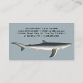 ヴィンテージブルーシャーク、水中競技海マリンライフ 名刺 (裏面)