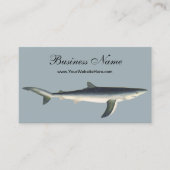 ヴィンテージブルーシャーク、水中競技海マリンライフ 名刺 (正面)